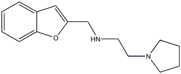 (1-benzofuran-2-ylmethyl)[2-(pyrrolidin-1-yl)ethyl]amine Struktur