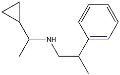 (1-cyclopropylethyl)(2-phenylpropyl)amine Struktur