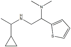 (1-cyclopropylethyl)[2-(dimethylamino)-2-(thiophen-2-yl)ethyl]amine Struktur