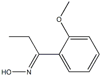 (1E)-1-(2-methoxyphenyl)propan-1-one oxime Struktur