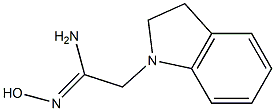 (1Z)-2-(2,3-dihydro-1H-indol-1-yl)-N'-hydroxyethanimidamide Struktur