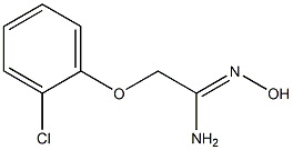 (1Z)-2-(2-chlorophenoxy)-N'-hydroxyethanimidamide Struktur