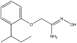 (1Z)-2-(2-sec-butylphenoxy)-N'-hydroxyethanimidamide Struktur