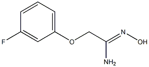 (1Z)-2-(3-fluorophenoxy)-N'-hydroxyethanimidamide Struktur