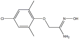 (1Z)-2-(4-chloro-2,6-dimethylphenoxy)-N'-hydroxyethanimidamide Struktur