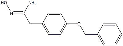 (1Z)-2-[4-(benzyloxy)phenyl]-N'-hydroxyethanimidamide Struktur