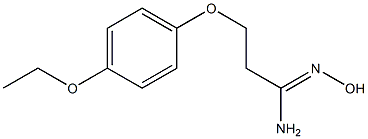 (1Z)-3-(4-ethoxyphenoxy)-N'-hydroxypropanimidamide Struktur