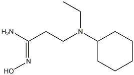 (1Z)-3-[cyclohexyl(ethyl)amino]-N'-hydroxypropanimidamide Struktur