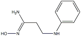 (1Z)-3-anilino-N'-hydroxypropanimidamide Struktur