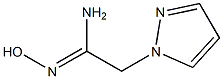 (1Z)-N'-hydroxy-2-(1H-pyrazol-1-yl)ethanimidamide Struktur