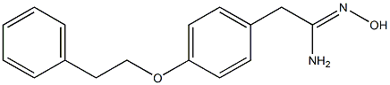 (1Z)-N'-hydroxy-2-[4-(2-phenylethoxy)phenyl]ethanimidamide Struktur