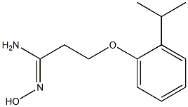 (1Z)-N'-hydroxy-3-(2-isopropylphenoxy)propanimidamide Struktur