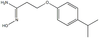 (1Z)-N'-hydroxy-3-(4-isopropylphenoxy)propanimidamide Struktur