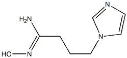 (1Z)-N'-hydroxy-4-(1H-imidazol-1-yl)butanimidamide Struktur