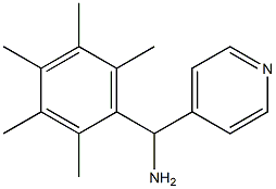 (2,3,4,5,6-pentamethylphenyl)(pyridin-4-yl)methanamine Struktur