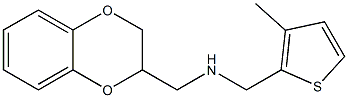 (2,3-dihydro-1,4-benzodioxin-2-ylmethyl)[(3-methylthiophen-2-yl)methyl]amine Struktur