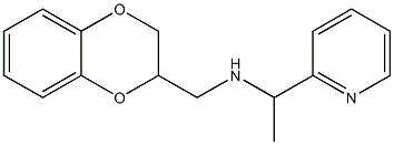 (2,3-dihydro-1,4-benzodioxin-2-ylmethyl)[1-(pyridin-2-yl)ethyl]amine Struktur