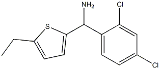 (2,4-dichlorophenyl)(5-ethylthiophen-2-yl)methanamine Struktur