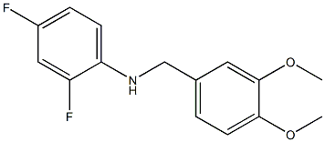 (2,4-difluorophenyl)(3,4-dimethoxyphenyl)methylamine Struktur