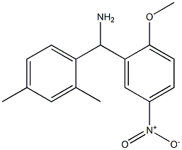 (2,4-dimethylphenyl)(2-methoxy-5-nitrophenyl)methanamine Struktur