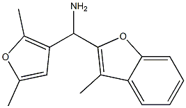 (2,5-dimethylfuran-3-yl)(3-methyl-1-benzofuran-2-yl)methanamine Struktur