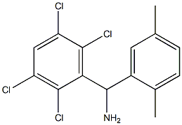 (2,5-dimethylphenyl)(2,3,5,6-tetrachlorophenyl)methanamine Struktur