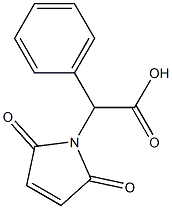 (2,5-dioxo-2,5-dihydro-1H-pyrrol-1-yl)(phenyl)acetic acid Struktur