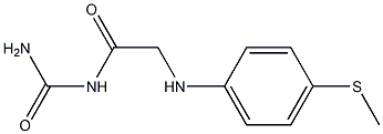 (2-{[4-(methylsulfanyl)phenyl]amino}acetyl)urea Struktur