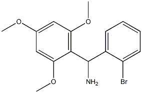 (2-bromophenyl)(2,4,6-trimethoxyphenyl)methanamine Struktur