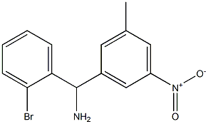 (2-bromophenyl)(3-methyl-5-nitrophenyl)methanamine Struktur