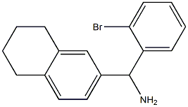 (2-bromophenyl)(5,6,7,8-tetrahydronaphthalen-2-yl)methanamine Struktur