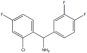 (2-chloro-4-fluorophenyl)(3,4-difluorophenyl)methanamine Struktur