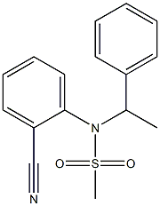 (2-cyanophenyl)-N-(1-phenylethyl)methanesulfonamide Struktur