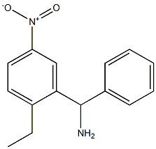 (2-ethyl-5-nitrophenyl)(phenyl)methanamine Struktur