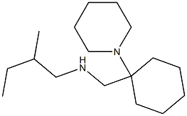 (2-methylbutyl)({[1-(piperidin-1-yl)cyclohexyl]methyl})amine Struktur