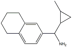 (2-methylcyclopropyl)(5,6,7,8-tetrahydronaphthalen-2-yl)methanamine Struktur