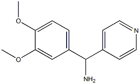 (3,4-dimethoxyphenyl)(pyridin-4-yl)methanamine Struktur