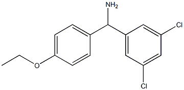 (3,5-dichlorophenyl)(4-ethoxyphenyl)methanamine Struktur