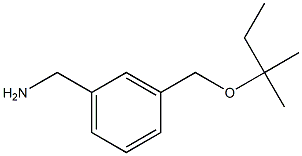 (3-{[(2-methylbutan-2-yl)oxy]methyl}phenyl)methanamine Struktur