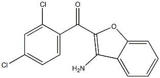 (3-amino-1-benzofuran-2-yl)(2,4-dichlorophenyl)methanone Struktur