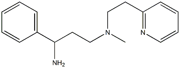 (3-amino-3-phenylpropyl)(methyl)[2-(pyridin-2-yl)ethyl]amine Struktur