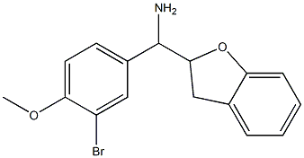 (3-bromo-4-methoxyphenyl)(2,3-dihydro-1-benzofuran-2-yl)methanamine Struktur