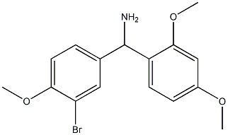 (3-bromo-4-methoxyphenyl)(2,4-dimethoxyphenyl)methanamine Struktur