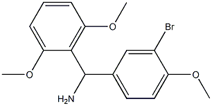 (3-bromo-4-methoxyphenyl)(2,6-dimethoxyphenyl)methanamine Struktur