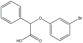 (3-bromophenoxy)(phenyl)acetic acid Struktur