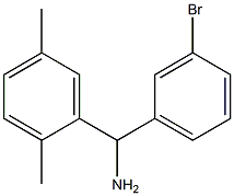 (3-bromophenyl)(2,5-dimethylphenyl)methanamine Struktur