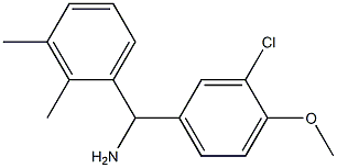 (3-chloro-4-methoxyphenyl)(2,3-dimethylphenyl)methanamine Struktur