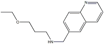 (3-ethoxypropyl)(quinolin-6-ylmethyl)amine Struktur