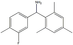 (3-fluoro-4-methylphenyl)(2,4,6-trimethylphenyl)methanamine Struktur