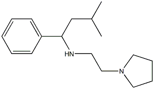 (3-methyl-1-phenylbutyl)[2-(pyrrolidin-1-yl)ethyl]amine Struktur